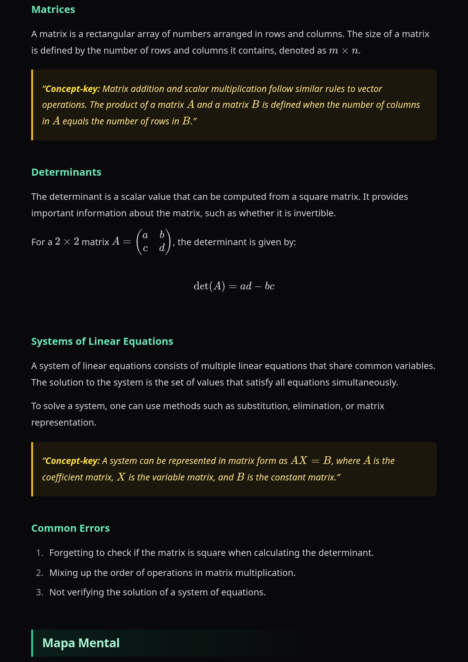 Preview página 2 — Álgebra Linear · Básico — Amostra grátis (10 questões)