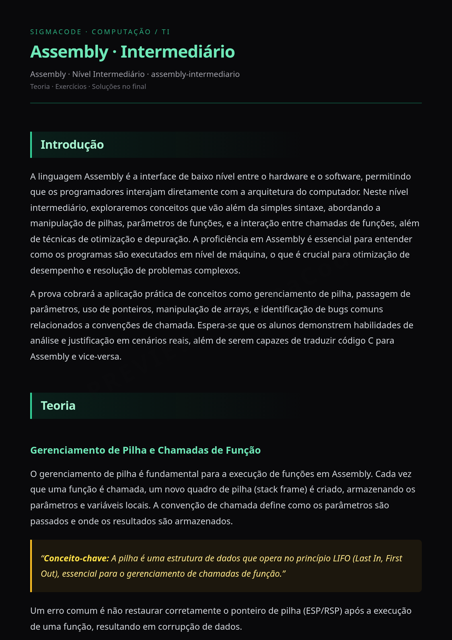 Preview página 1 — Assembly · Intermediário