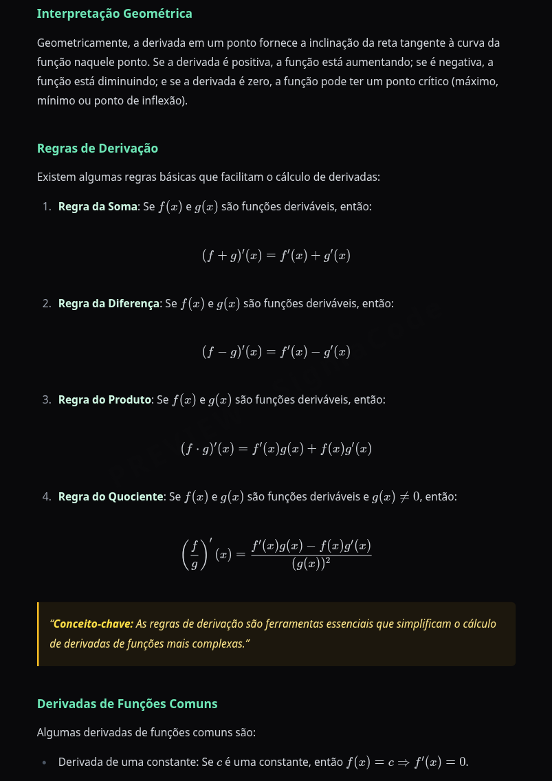 Preview página 2 — Cálculo I — Derivadas · Básico