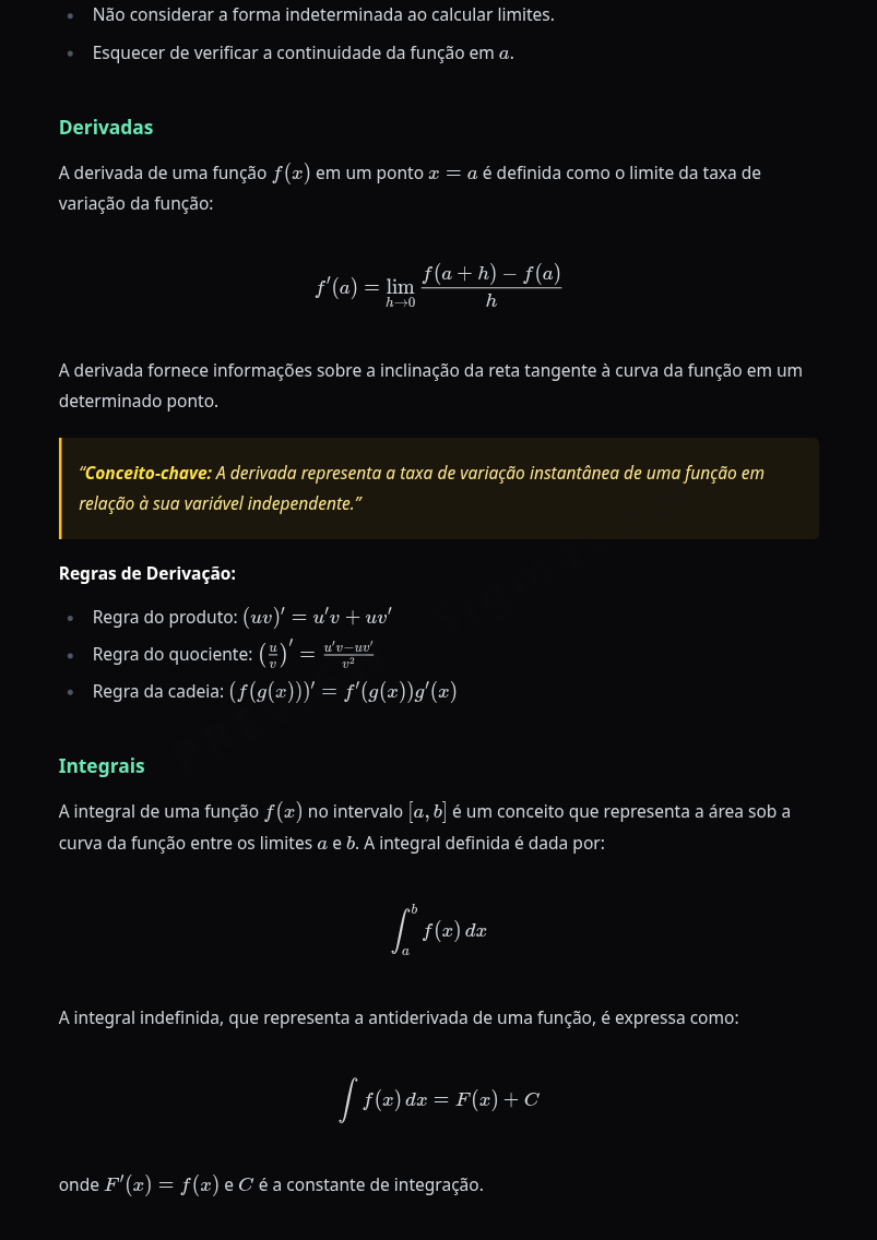 Preview página 2 — Kit Cálculo I — Completo · Básico
