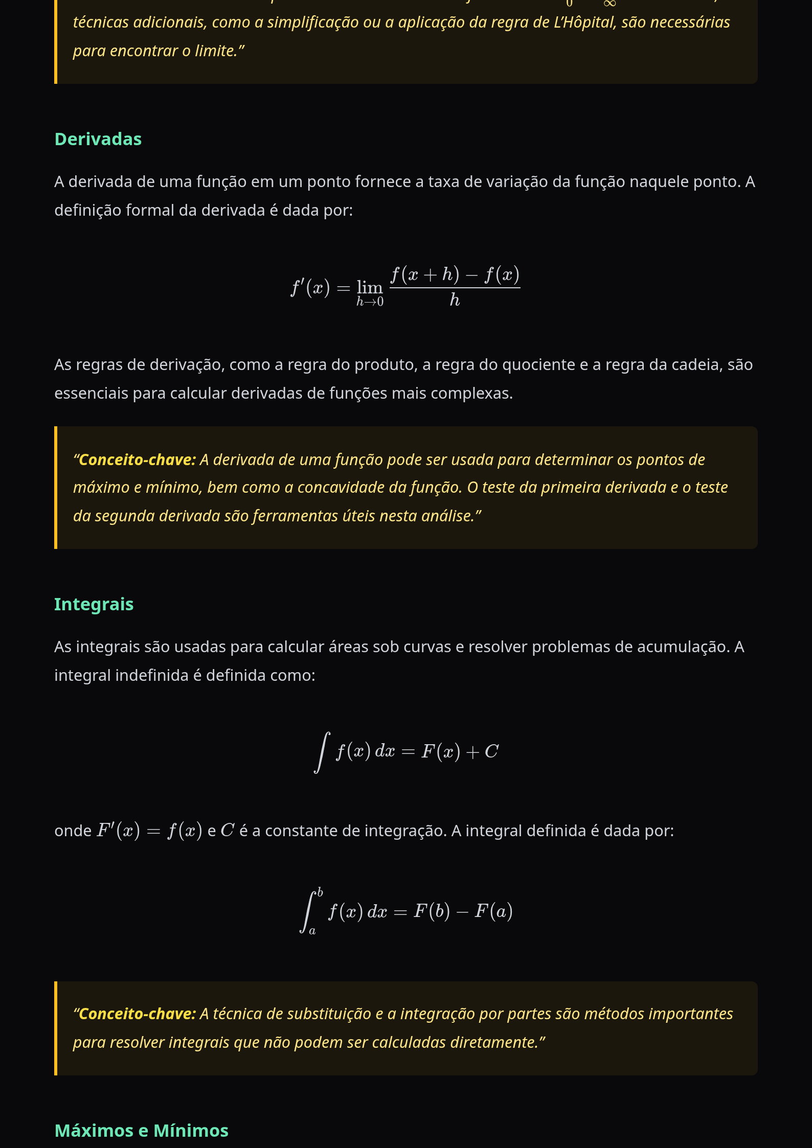 Preview página 2 — Kit Cálculo I — Completo · Intermediário