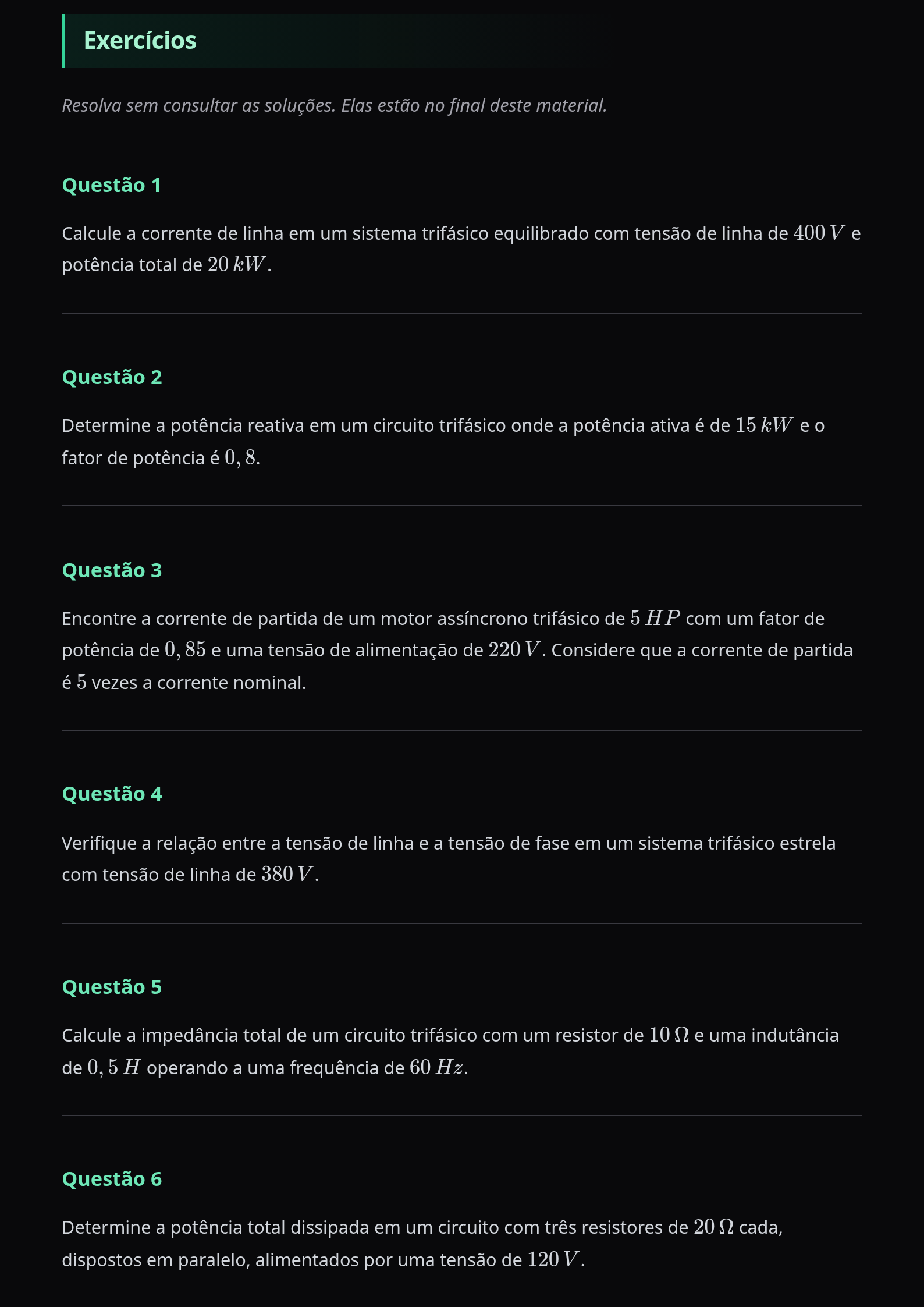 Preview página 1 — Fundamentos de Eletrotécnica · Avançado