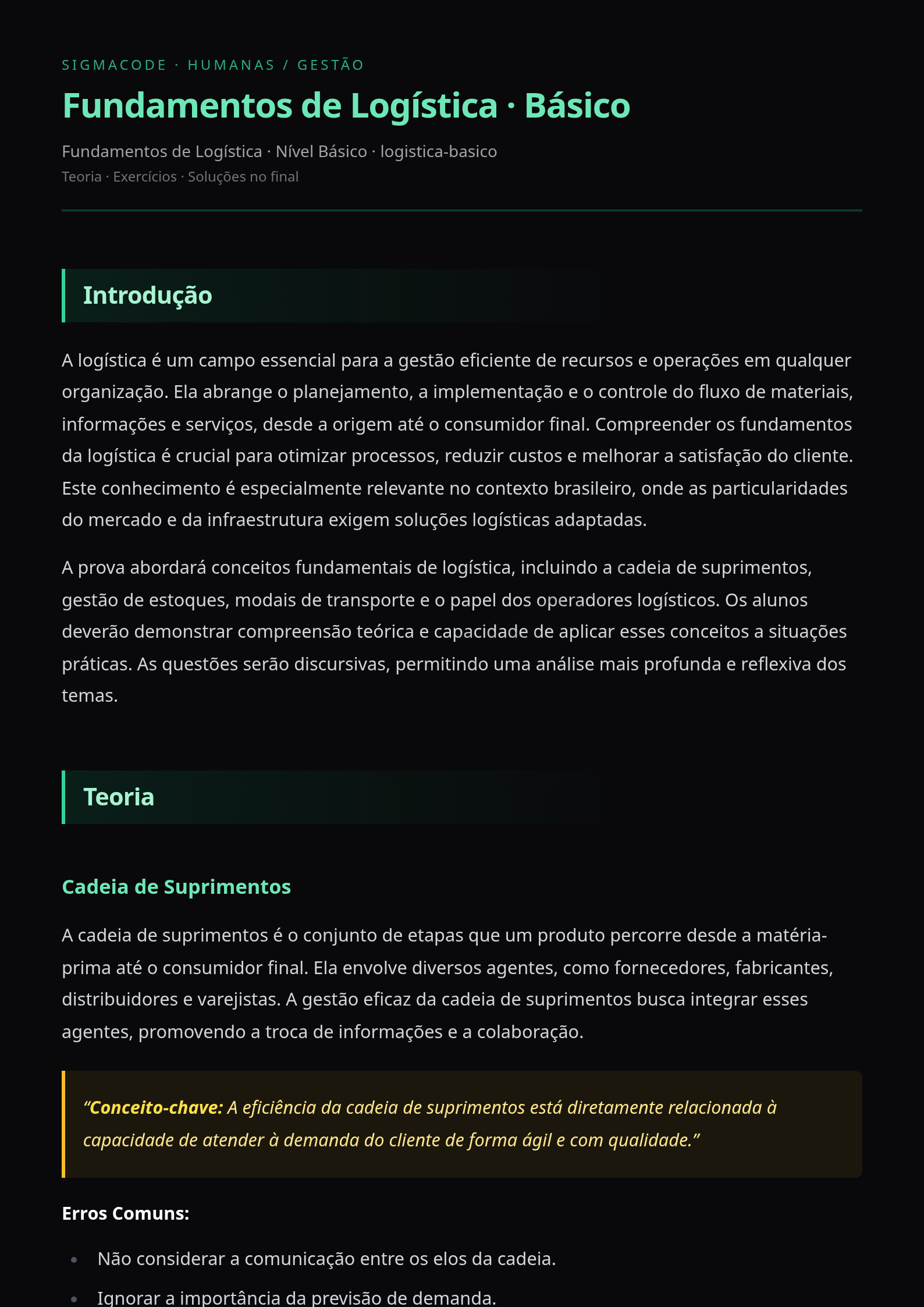 Preview página 1 — Fundamentos de Logística · Básico