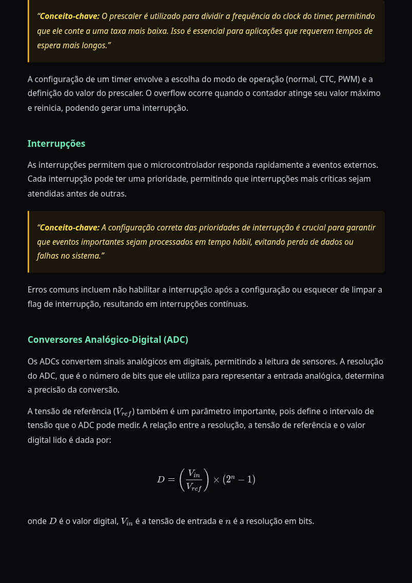Preview página 2 — Microcontroladores · Intermediário