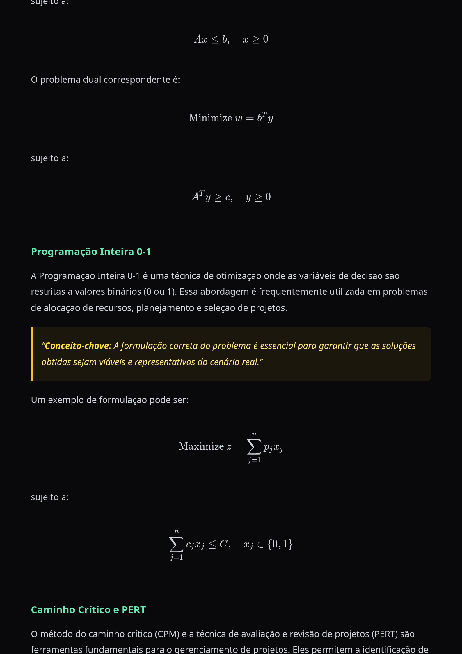 Preview página 2 — Pesquisa Operacional · Avançado