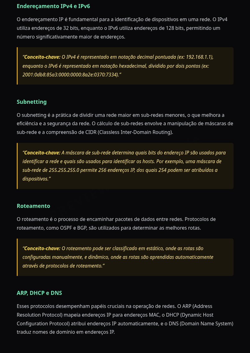 Preview página 2 — Redes de Computadores · Avançado