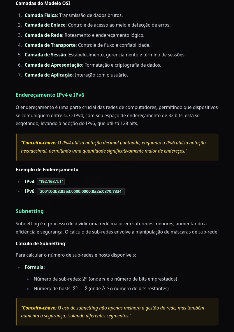 Preview página 2 — Redes de Computadores · Intermediário